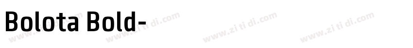 Bolota Bold字体转换